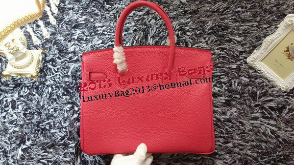 Hermes Birkin 30CM Tote Bags Litchi Leather H30LI Rose