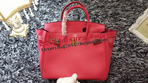 Hermes Birkin 30CM Tote Bags Litchi Leather H30LI Rose