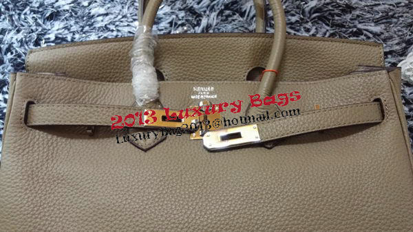 Hermes Birkin 35CM Tote Bag Litchi Leather HB35GL Grey