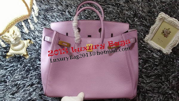 Hermes Birkin 35CM Tote Bag Litchi Leather HB35GL Lavender