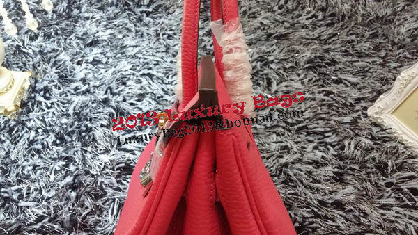 Hermes Birkin 35CM Tote Bag Litchi Leather HB35GL Rose