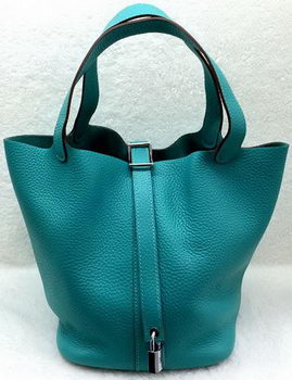 Hermes Picotin Lock 22cm Bags Litchi Leather HPL1048 Green