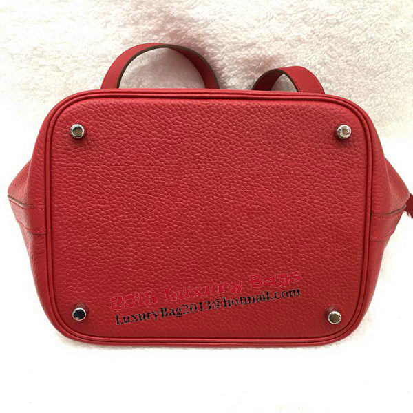 Hermes Picotin Lock 22cm Bags Litchi Leather HPL1048 Red