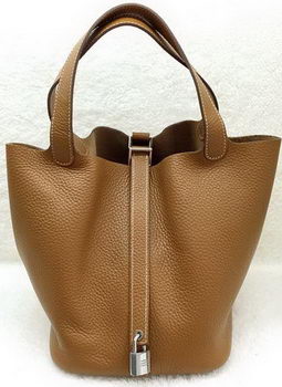 Hermes Picotin Lock 22cm Bags Litchi Leather HPL1048 Wheat
