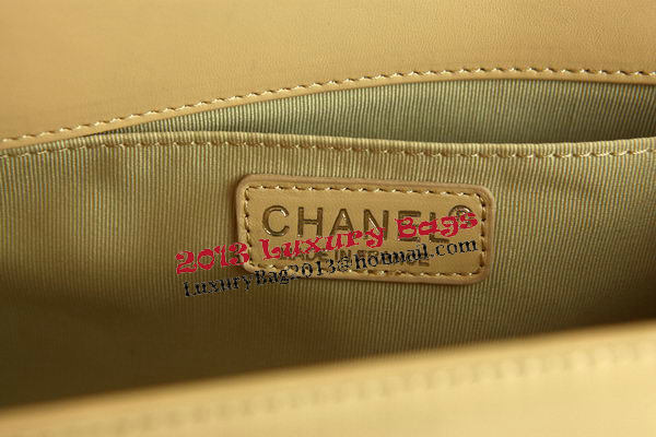 Boy Chanel Flap Bag Original Apricot Pearl Sheepskin Leather A67086 Silver