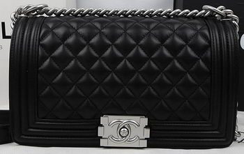 Boy Chanel Flap Bag Original Calfskin Leather A67025 Black