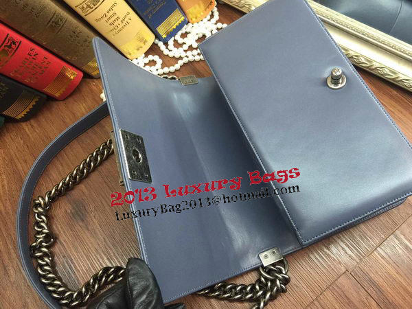 Boy Chanel Flap Shoulder Bag Sheepskin Leather A67086 Light Blue