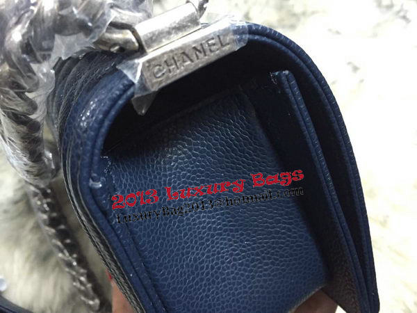 Boy Chanel Flap Shoulder Bags Cannage Pattern A67085 Royal