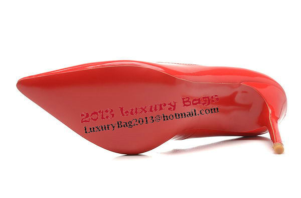 Christian Louboutin 100mm Pump Patent Leather CL1493 Red