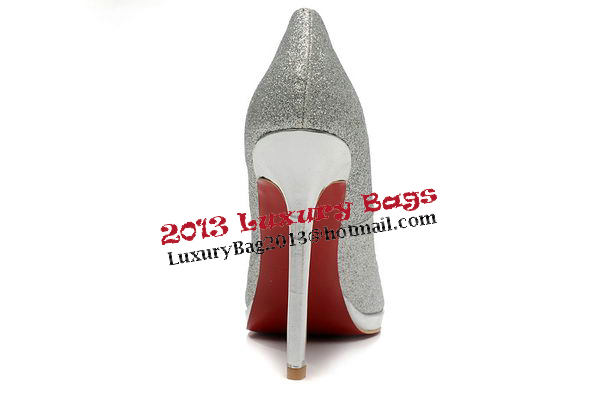 Christian Louboutin 120mm Pump Patent Leather CL1502 Silver