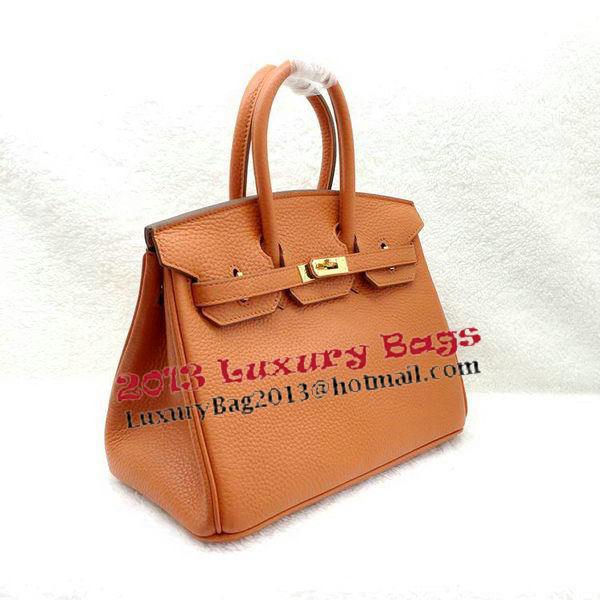 Hermes Birkin 25CM Tote Bag Original Leather H25T Orange