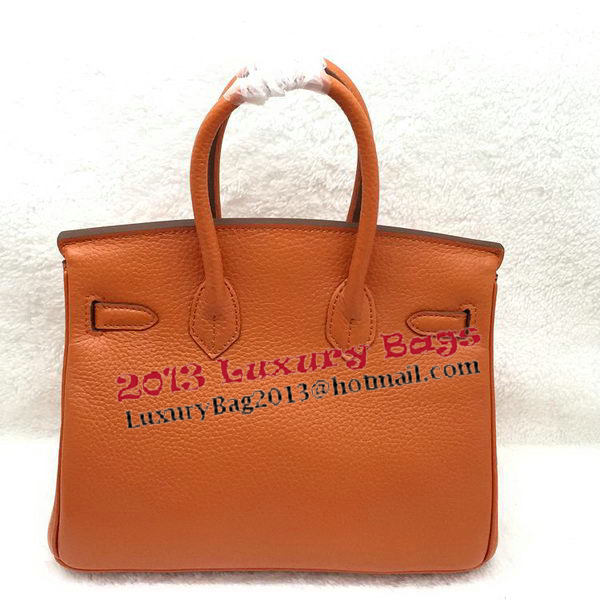 Hermes Birkin 25CM Tote Bag Original Leather H25T Orange