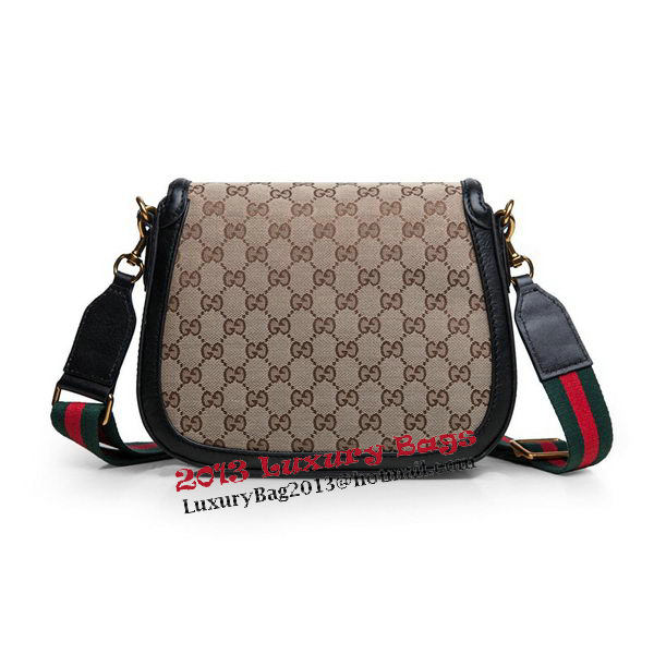 Gucci Lady Web Original GG Canvas Shoulder Bags 383848 Black