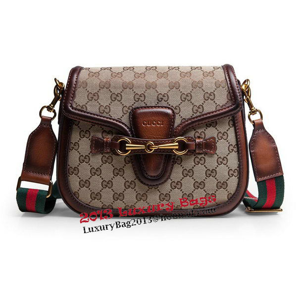 Gucci Lady Web Original GG Canvas Shoulder Bags 383848 Brown