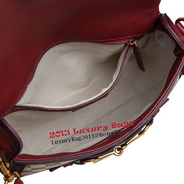 Gucci Lady Web Original GG Canvas Shoulder Bags 383848 Burgundy