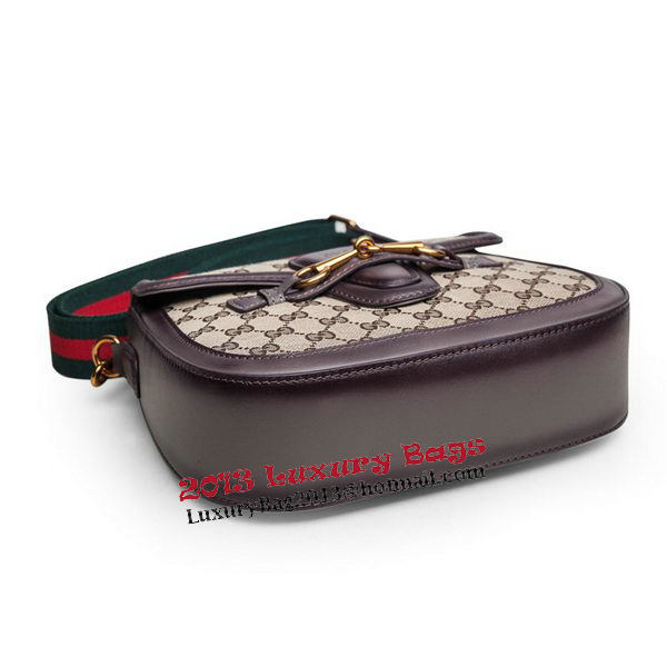 Gucci Lady Web Original GG Canvas Shoulder Bags 383848 Dark Brown