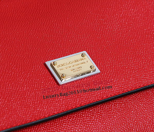 Dolce & Gabbana SICILY Calfskin Tote Bag BB4136 Red