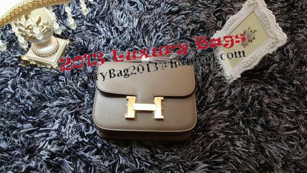 Hermes Constance Bag Litchi Leather H9998 Grey
