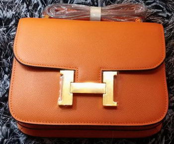 Hermes Constance Bag Litchi Leather H9998 Orange