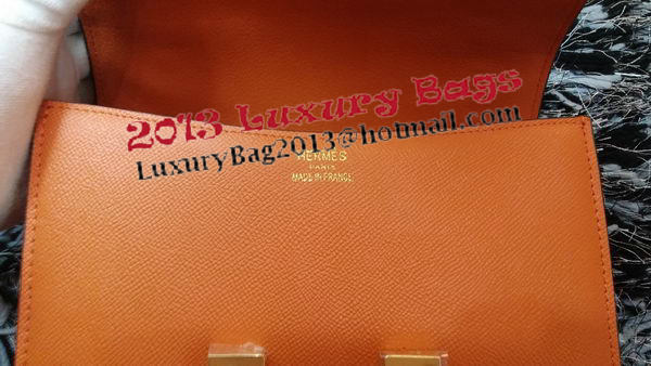 Hermes Constance Bag Litchi Leather H9998 Orange