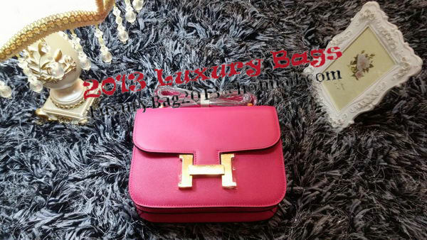 Hermes Constance Bag Litchi Leather H9998 Rose