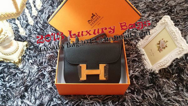 Hermes Constance Bag Litchi Leather H9999L Black