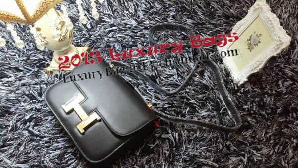 Hermes Constance Bag Smooth Leather H9998S Black