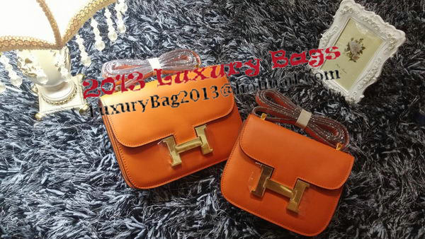 Hermes Constance Bag Smooth Leather H9998S Orange