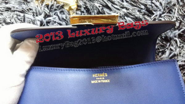 Hermes Constance Bag Smooth Leather H9998S Royal
