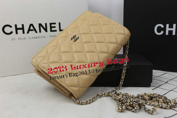 Chanel mini Flap Bag Original Sheepskin Leather A33814 Apricot
