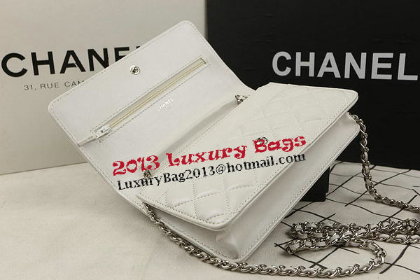 Chanel mini Flap Bag Original Sheepskin Leather A33814 OffWhite