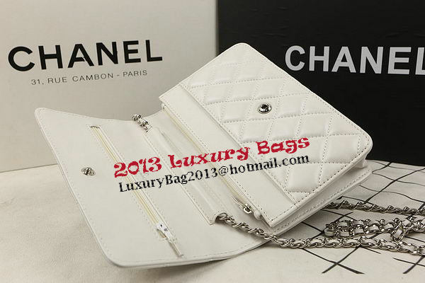 Chanel mini Flap Bag Original Sheepskin Leather A33814 OffWhite