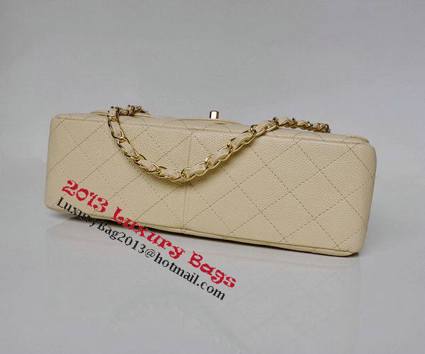 Chanel Jumbo Quilted Classic Flap Bag Apricot Cannage Patterns A58600 Gold