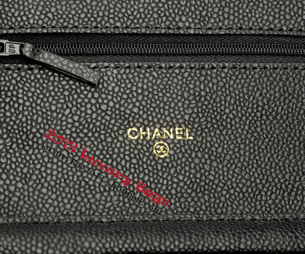 Chanel mini Flap Bag Black Cannage Pattern A33814 Gold