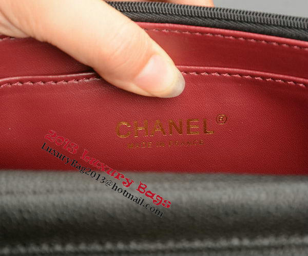Chanel mini Flap Bag Black Cannage Pattern A33814 Gold