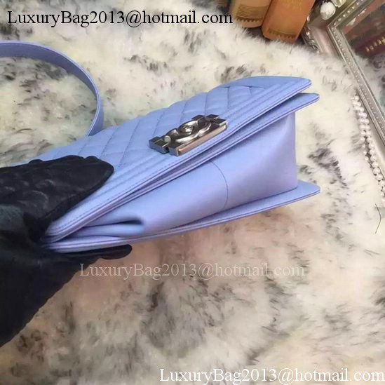 Boy Chanel Flap Shoulder Bag Original Sheepskin A64375 Lavender