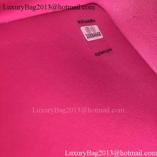 Chanel Classic mini Flap Bag Chevron Sheepskin Leather A68748 Rose