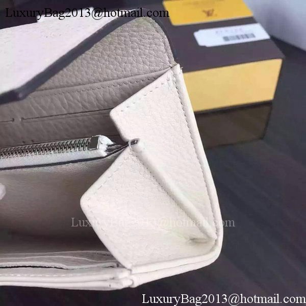 Louis Vuitton Mahina Leather IRIS Wallet M60144 OffWhite