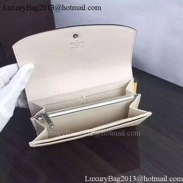 Louis Vuitton Mahina Leather IRIS Wallet M60144 OffWhite