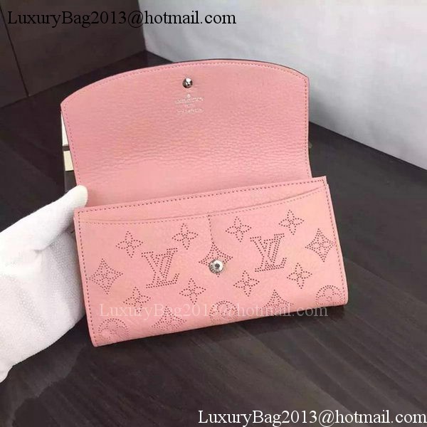 Louis Vuitton Mahina Leather IRIS Wallet M60144 Pink