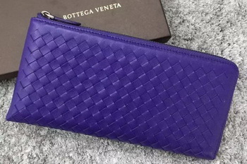 Bottega Veneta Intrecciato Leather Clutch BV144077 Violet
