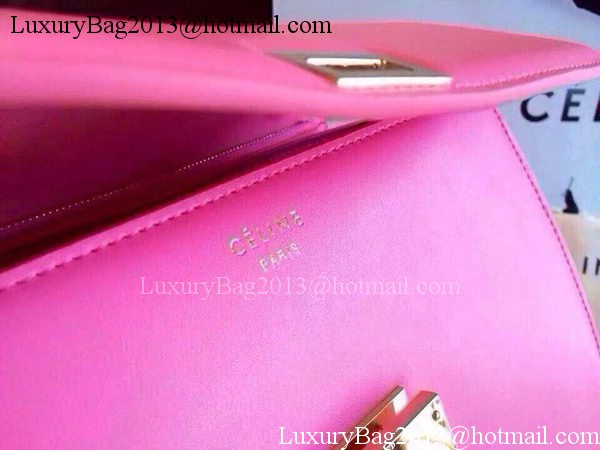 Celine Classic Box Flap Bag Calfskin Leather C2263 Pink