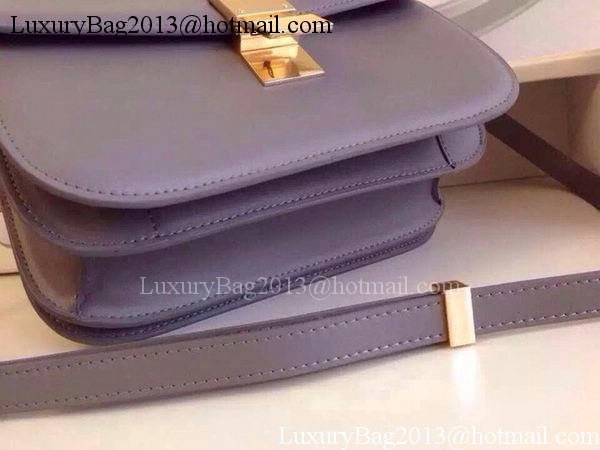 Celine Classic Box Flap Bag Calfskin Leather C2263 Purple