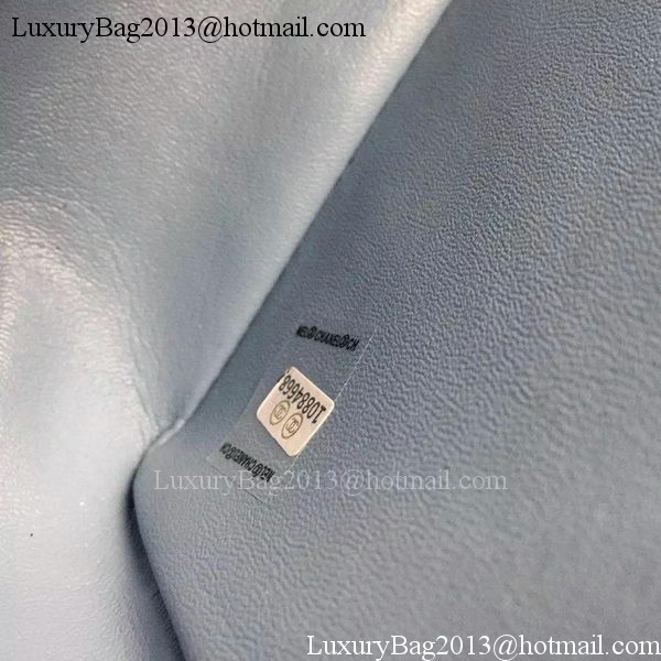 Chanel mini Classic Flap Bag SkyBlue Original Sheepskin Chevron Leather CHA5500 Gold