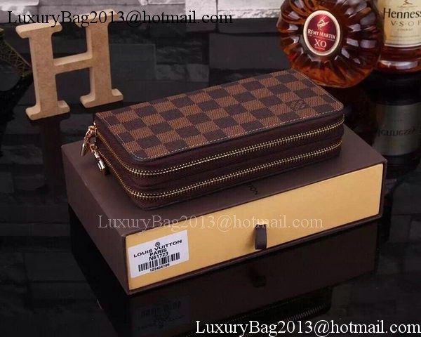 Louis Vuitton Damier Ebene Canvas Zippy Insolite Wallets N61723