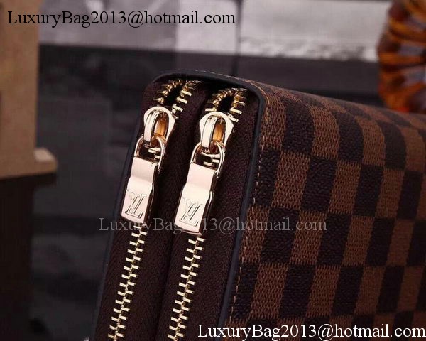 Louis Vuitton Damier Ebene Canvas Zippy Insolite Wallets N61723