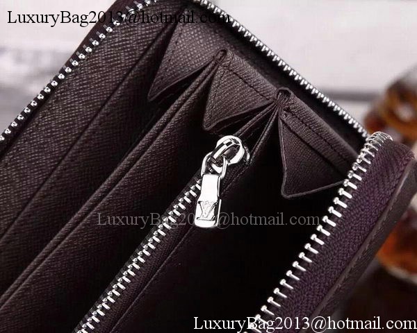 Louis Vuitton Taiga Leather Zippy Wallets M60017 Brown