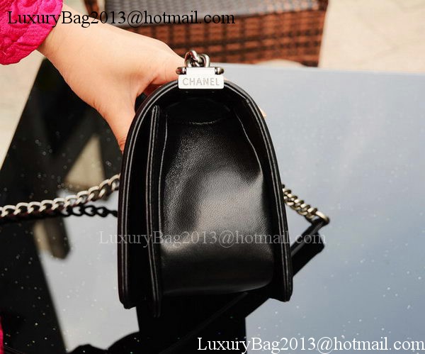 Chanel Boy Flap Shoulder Bags Sheepskin Leather A67086 Black