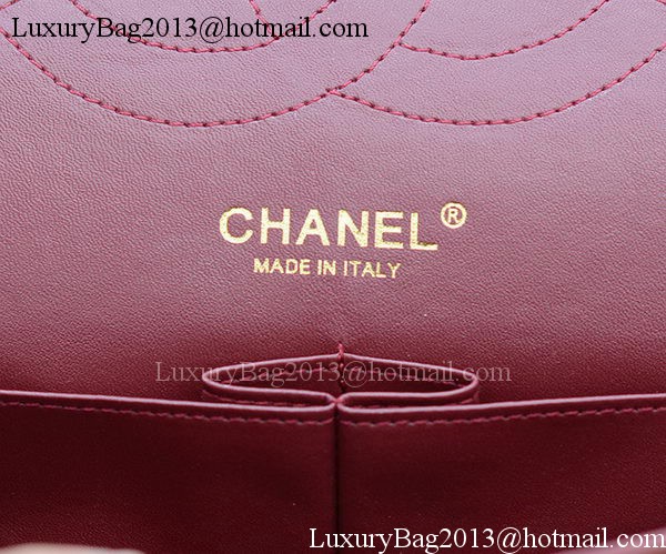 Chanel Jumbo Classic Burgundy Cannage Pattern Flap Bag A58600 Gold
