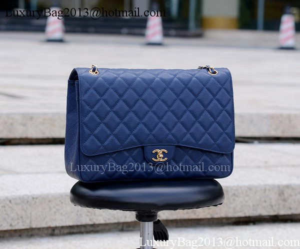 Chanel Maxi Quilted Classic Flap Bag Royal Cannage Pattern A58601 Gold